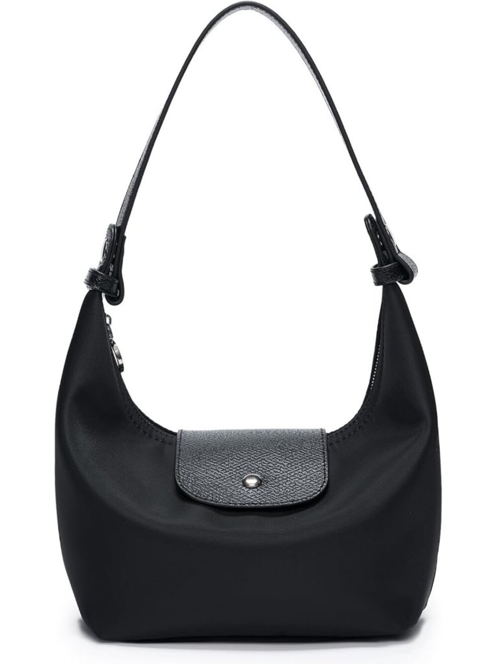 Stylish Mini Nylon Crossbody Bag, Convertible Crescent Shoulder Purse for Women
